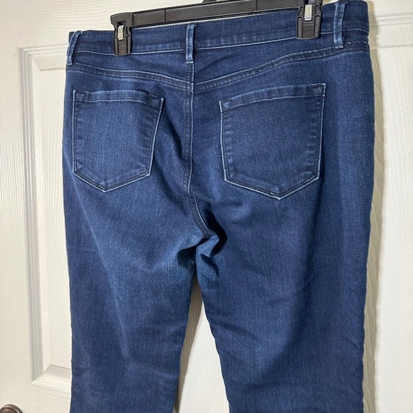 LOFT Modern Sexy Boot Jeans Dark Wash Stretch Denim Size 10 - Picture 5 of 12